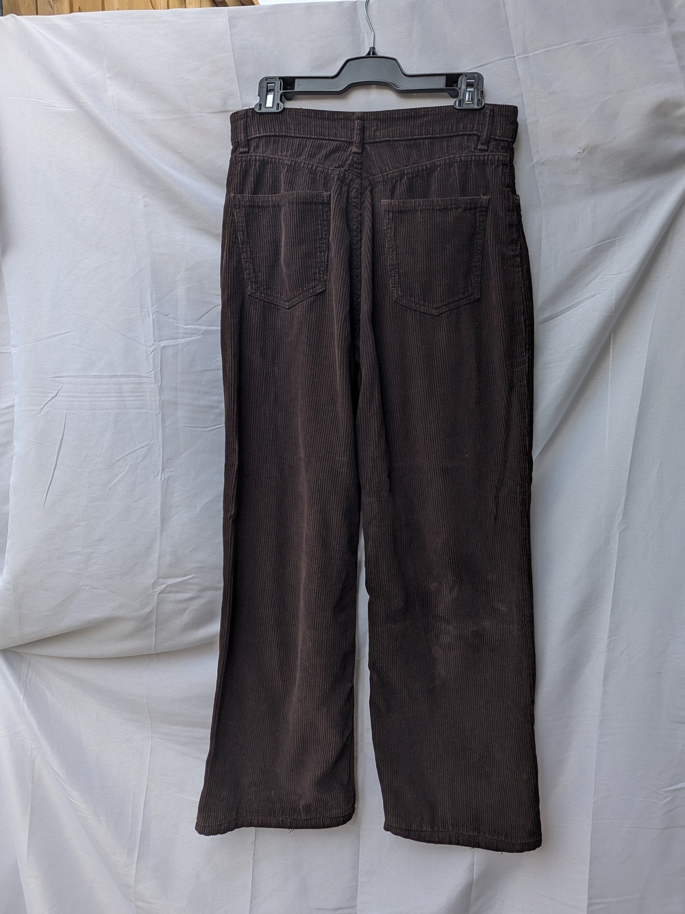 Zara Corduroy High Rise Wide Leg Trousers Dark Academia Minimalism - Picture 10 of 16